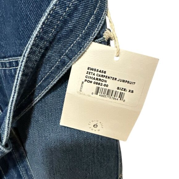 Revolve Free People Etica Zeta Zip Front Denim Jumpsuit - Picture 7 of 7